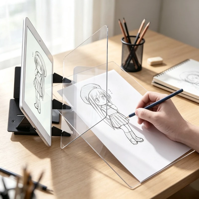 Transparent Drawing Board Phone Projector Tracing Panel for Artists Sketching Overlay for Painting Drawing Copying Art Supplies