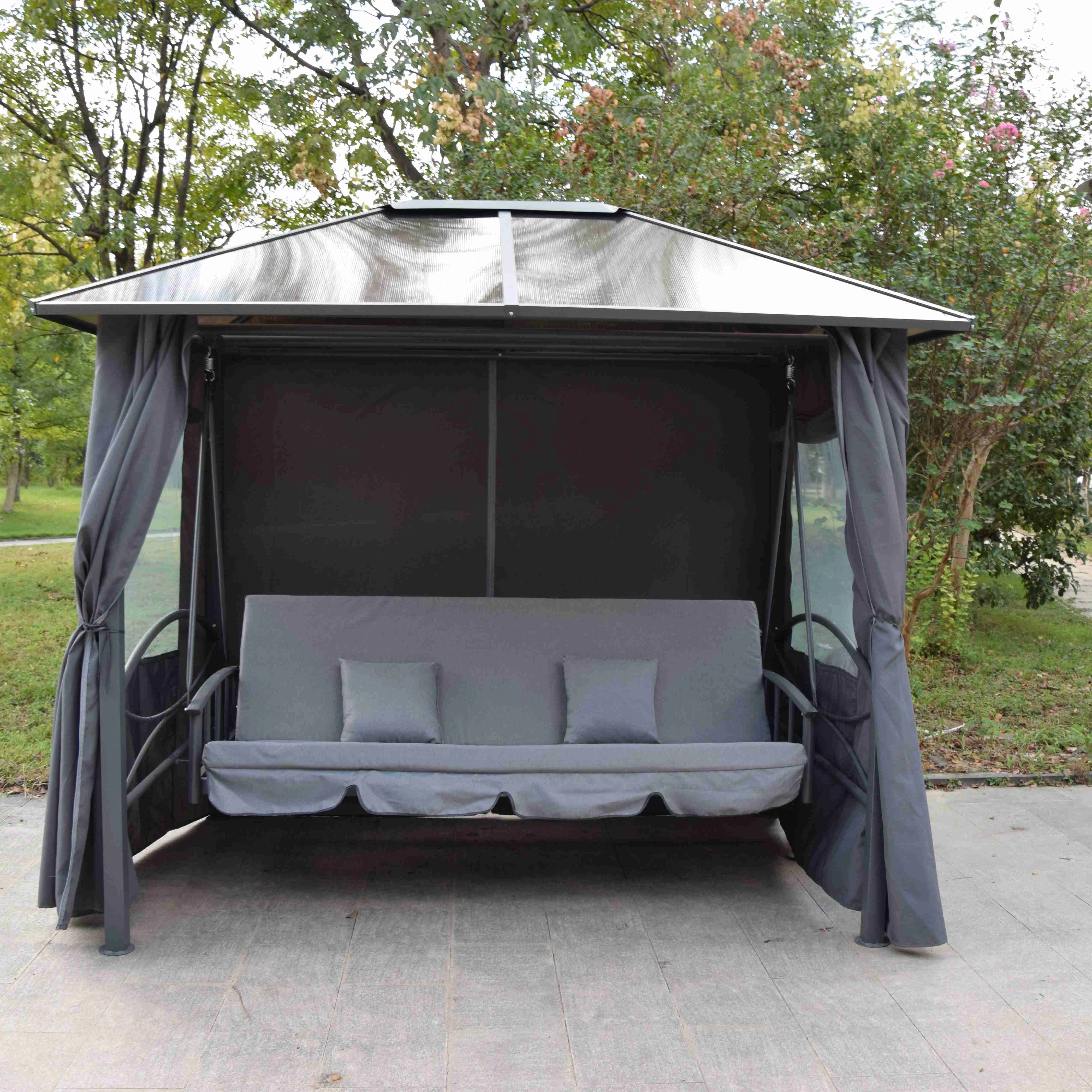 

2026 Sell Well New Type Large Luxury Swing Chair Patio Outdoor Stiff Stand Chair Swingpromote sales