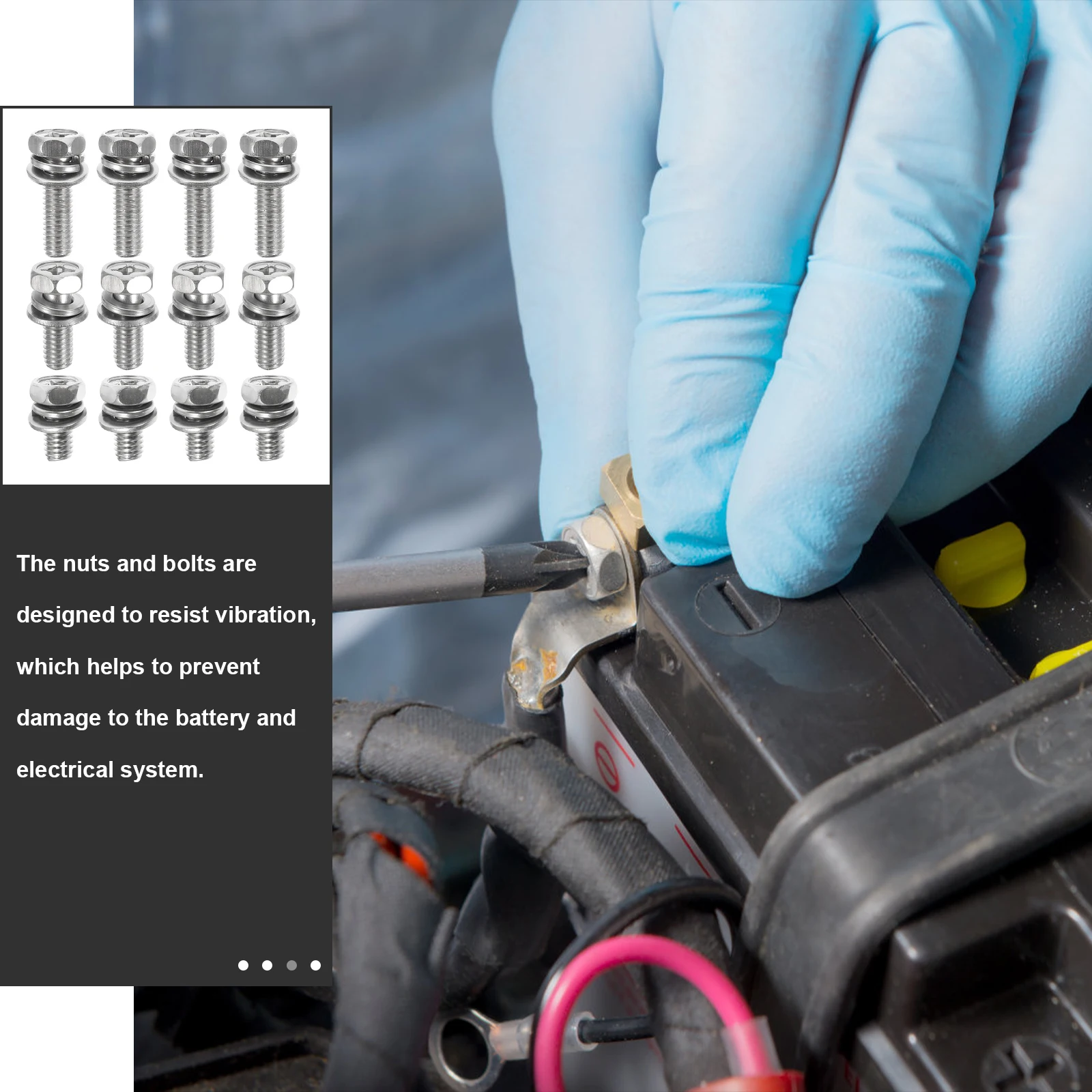 

18pcs Motorcycle Stainless Steel Nuts Bolts Kit For Automotive Marine Stainless Steel Nuts Bolts Industrial Use