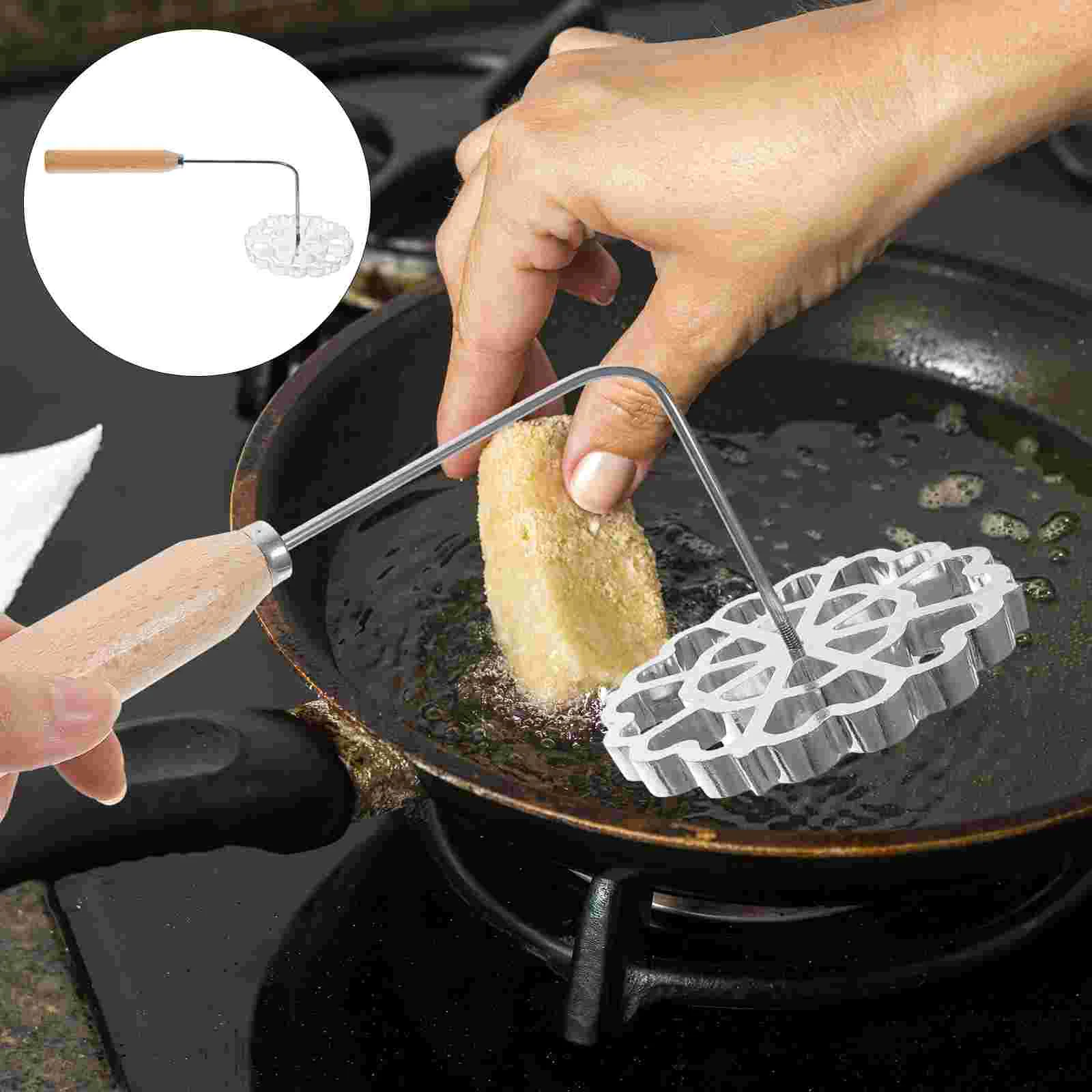 

Oil Pier Mold Spoons Pizza Cookie Maker Kitchen Tool Waffle Frying Pancake Pastry Aluminum Alloy Stainless Steel Baby