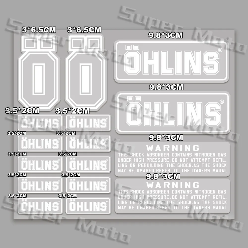 AliExpress Motorcycle Reflective Sticker Suspension Shock Absorber Decals Refit Racing Bike Sunscreen Transparent Decor Decal Accessories