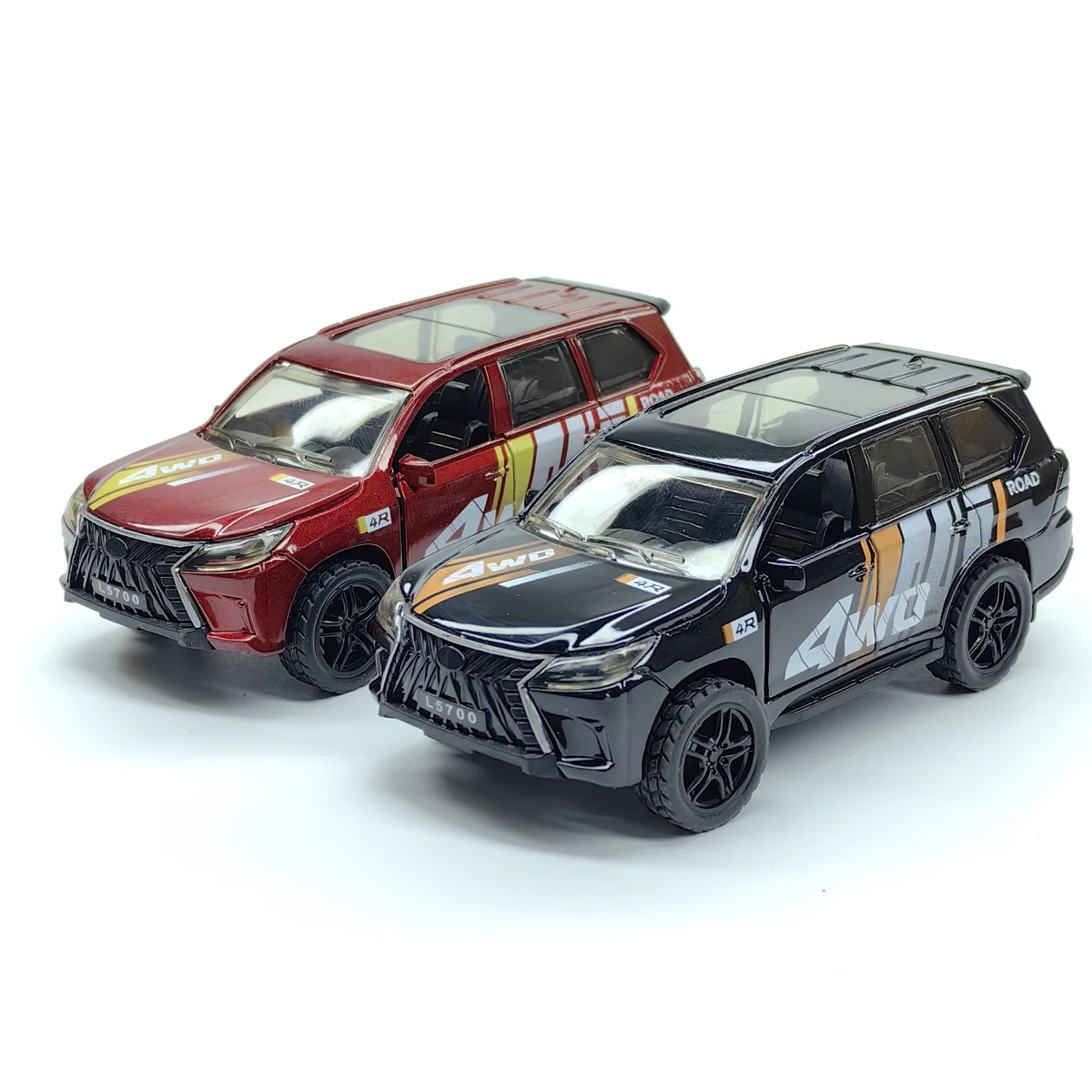 Simulation alloy off-road vehicle model door can open, boy cake ornament gift