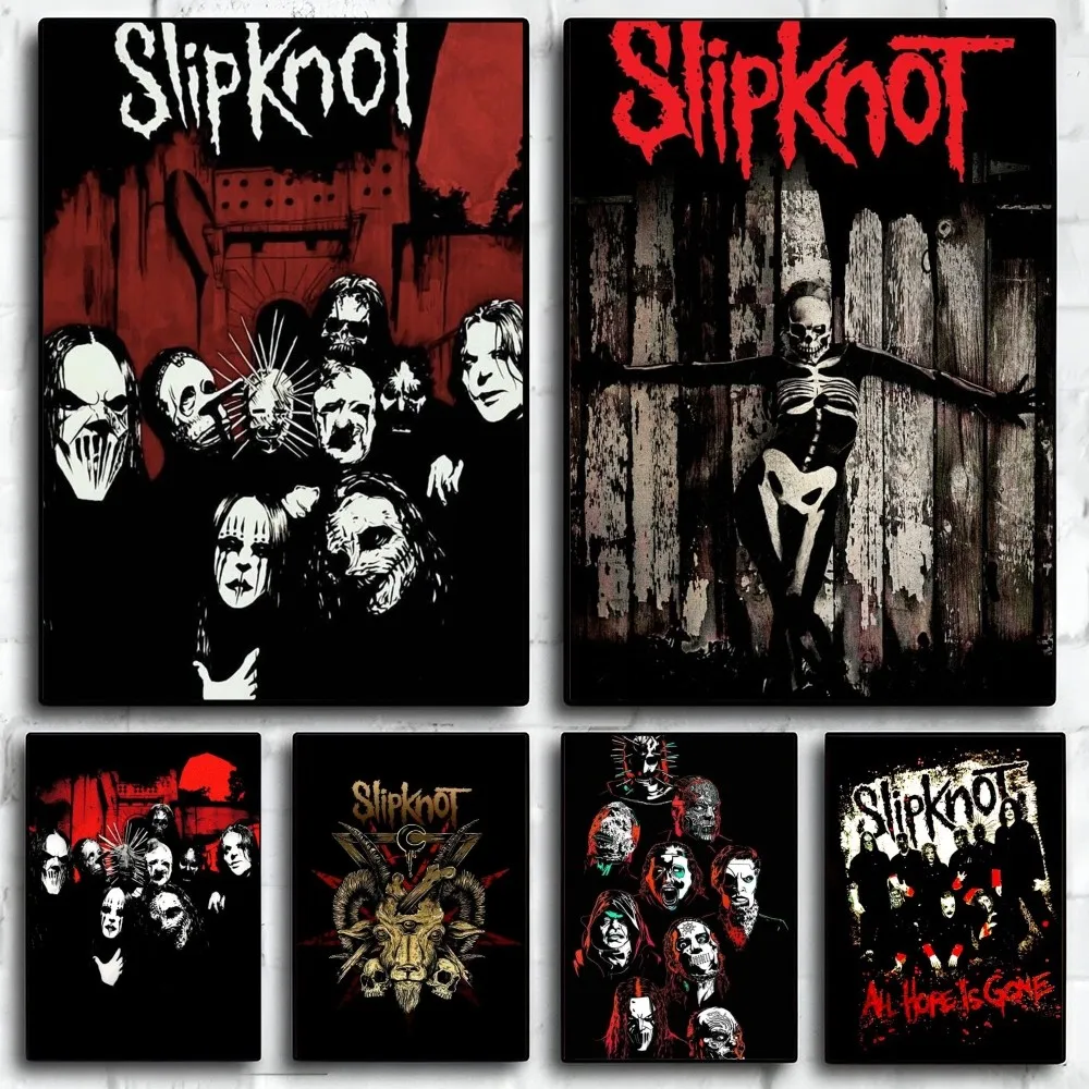 S-Slipknot-Band Poster Paper Print Home Living Room Bedroom Entrance Bar Restaurant Cafe Art Painting Decoration