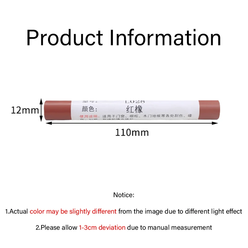 8 ألوان مقاوم للماء الأثاث الخشبي قلم إصلاح الأرضيات ، التالفة خدش الخشب التصحيح الطلاء تلوين ، رقعة لصق لتحسين المنزل