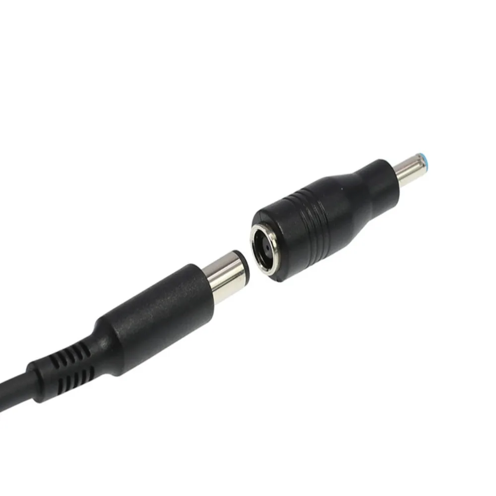 الزاوية اليمنى موصل 7.4*5.0 مللي متر إلى 4.5*3.0 مللي متر تيار مستمر شاحن الطاقة للحصول على نصائح الأزرق النحاس الأساسية محول الكمبيوتر المحمول