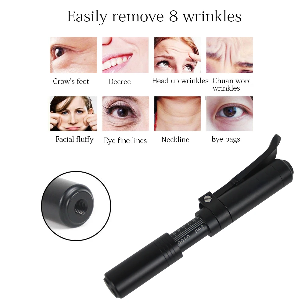 

0.3ML Hyaluron Pen High Pressure Hyaluronic Acid Pen Gun For Anti Wrinkle Lip Lifting Atomizer Skin Lip Needleless Syringe 2025