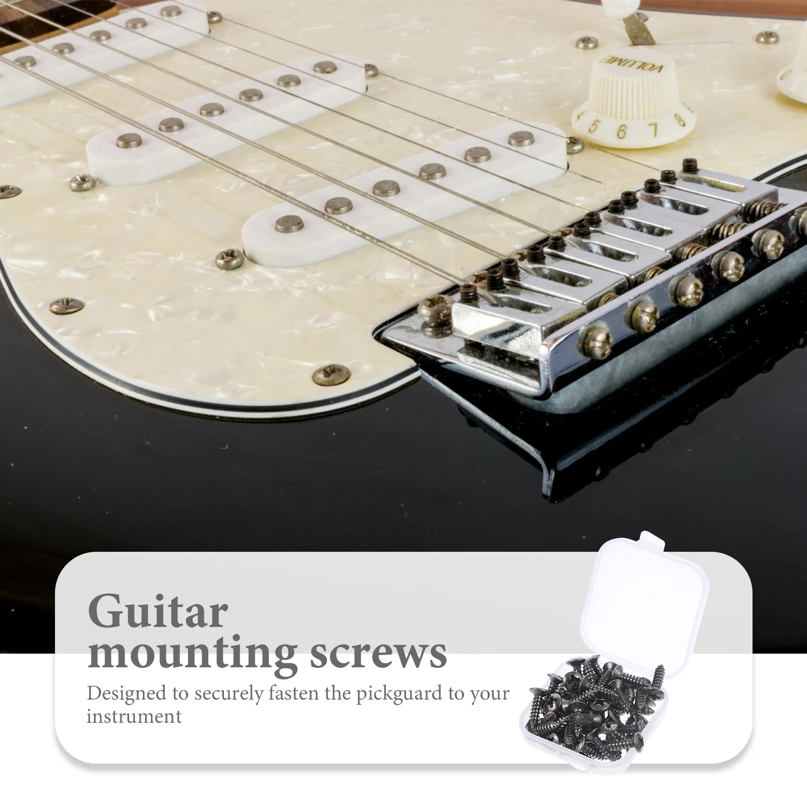 

50 Pcs Bass Pickguard Screw Panel Fixator Electric Guitar Screws Accessories Kit Accesories