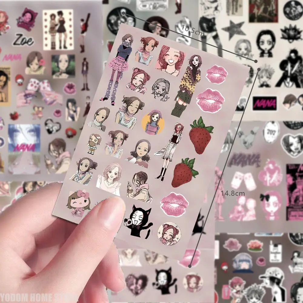 

8pcs Anime NANA Stickers Komatsu NANA Cute Girl for Scrapbooking Supplies Phone Water Bottle