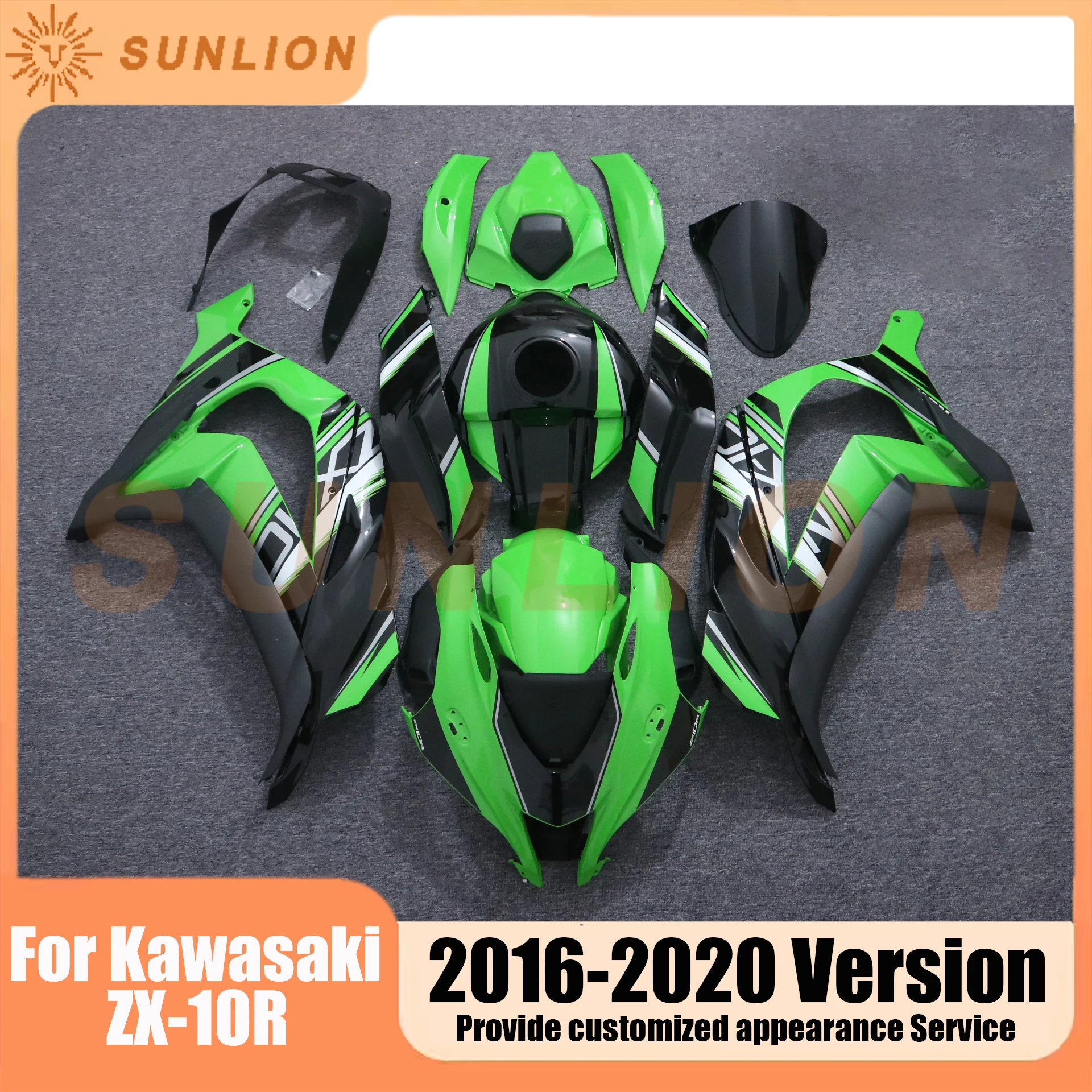 For Kawasaki ZX-10R ZX10R 2016 2017 2018 2019 2020 2016 - 2020 Carbon Fiber Painted Look Motorcylce Full Body Kits Fairings