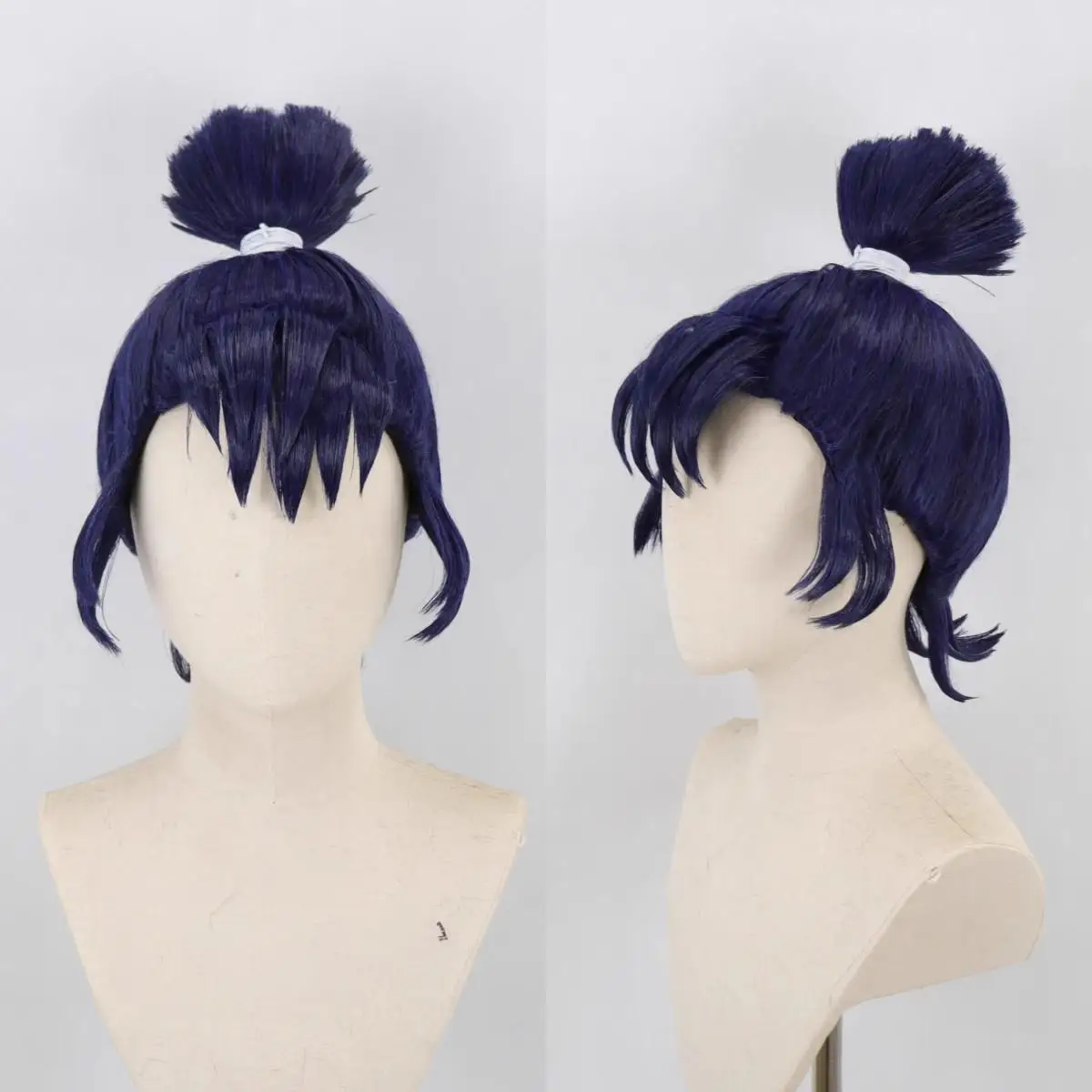 Nintama Rantarau Shokumitsu Rosaburou ‌   คอสเพลย์วิกผมสีน้ําเงินเข้มสไตล์อะนิเมะวิกผม