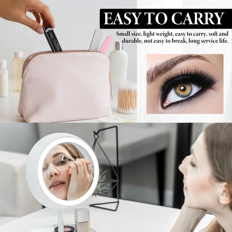 3 Teile/schachtel Heißer Verkauf Reinigung Wimpern Pinsel Falsche Wimpern Verlängerung Reinigung Make-Up Pinsel Fan Geformt Doppel-schicht Wimpern Pinsel