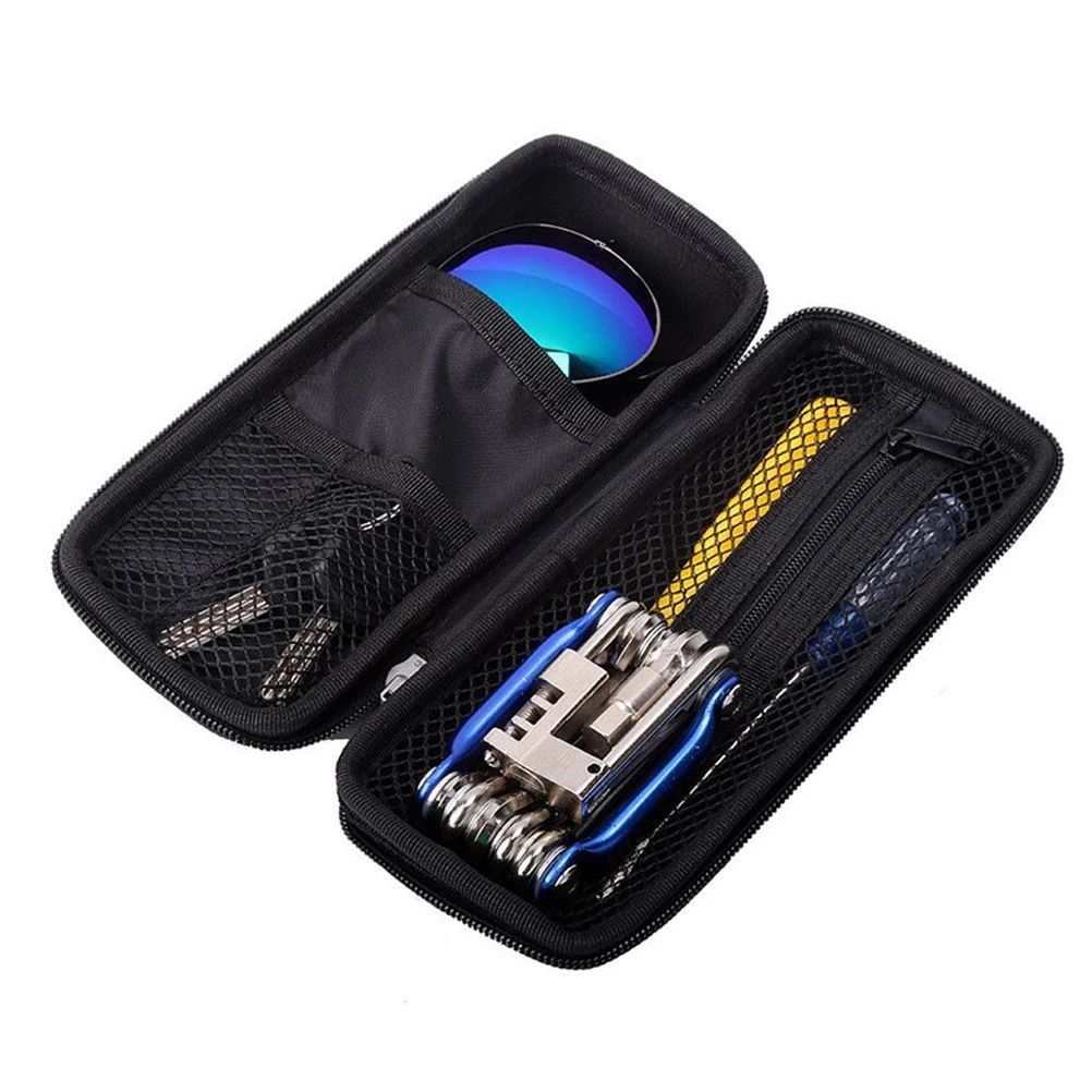 

Waterproof Frame Bag For Mountain Bike Eva Hard Shell Bottle Bag Sealed Zipper Easy Installation Carbon Pattern Small