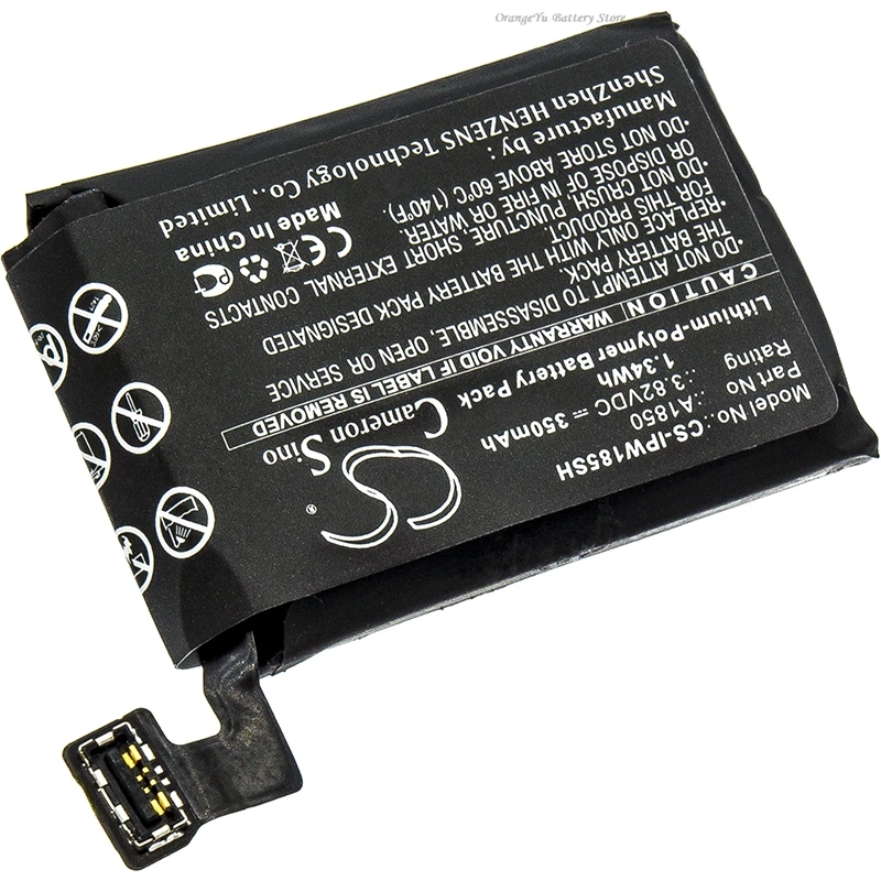 Сменная батарея для умных часов 3.82V 350mAh A1850 для Apple Watch Series 3 LTE 42mm, Watch Series 3 4G 42mm A1859 + НАБОР ИНСТРУМЕНТОВ