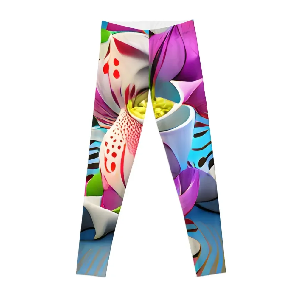 

Asiatic Lily Leggings legging push up Women's high waist gym top Womens Leggings