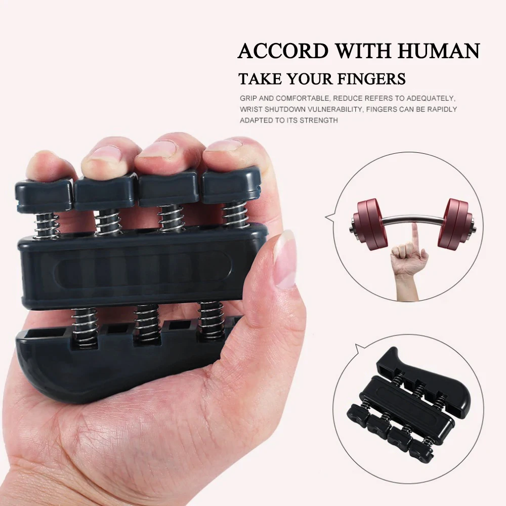 Finger Trainer Exerciser Strengthener Power Training Hand Grip Recovery Rehabilitation Hand Fitness Equipment for Gym Workout