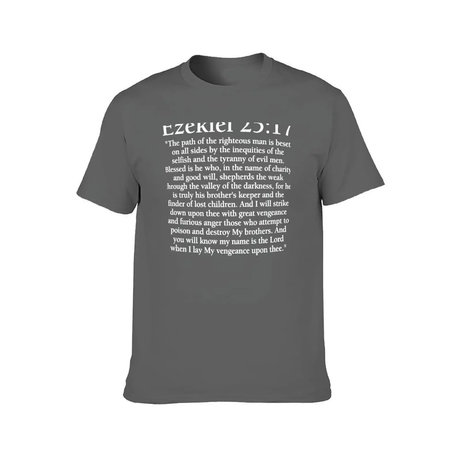 Ezekiel 2517 Full Passage T-Shirt animal prinfor boys street wear sublime plain black t shirts men