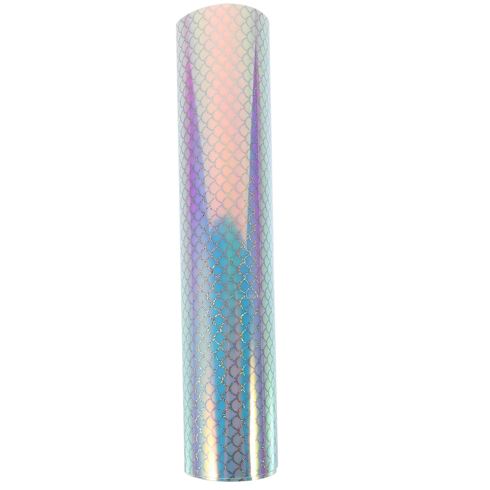 1Sheet Holographic Fish Scale Vinyl Sticker Self Adhesive Decorative DIY Craft Decal for Cup Glass Car Home Laptop Phone Banner