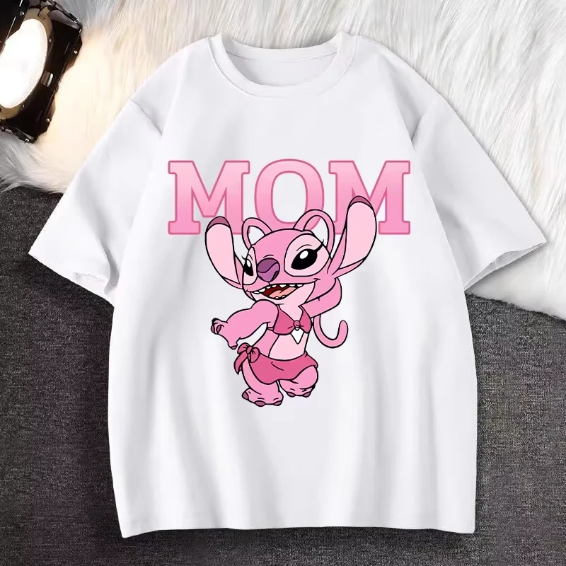 2025年夏 スティッチ レディース Tシャツ ファッション 半袖 メンズ＆レディース Tシャツ カップルスタイル レディース エステティック Y2K