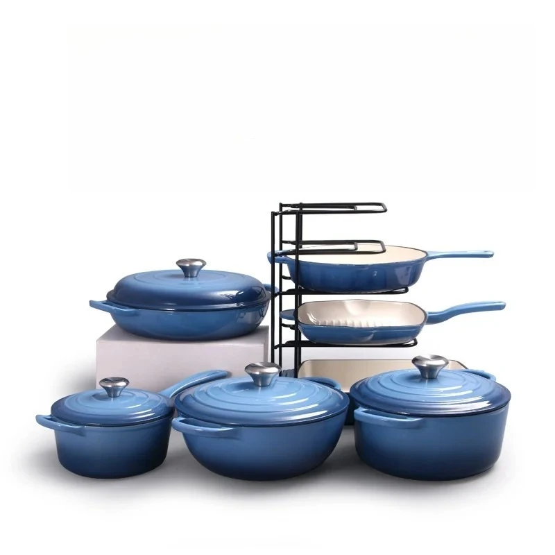 

Good Cast iron enamel pan multifunctional frying pan