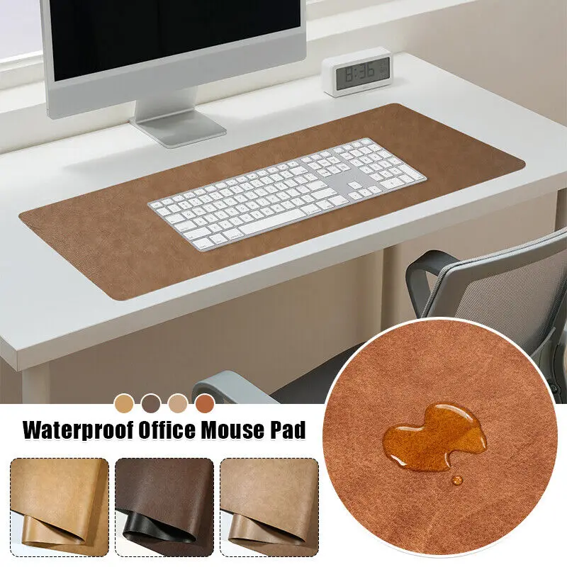 

Home Office Gaming Keyboard Mouse Pad Large PU Leather Waterproof Resistant Mat Table Antiskid Mat Game Mousepad