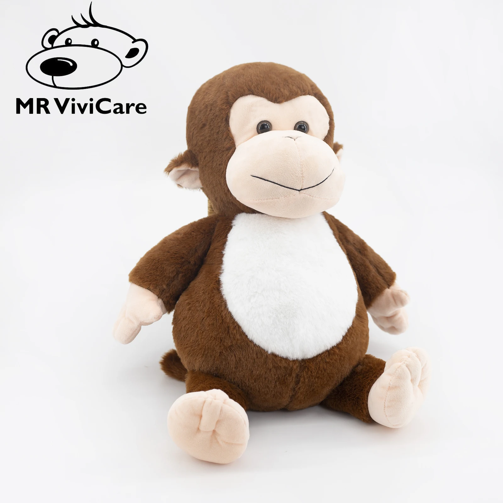 45cm Monkey Plush Toy Smart Monkey Stuffed Animal Knitted Boy Baby Doll Birthday Gift Fidget Toys Cute Sofa Stuffed Toys