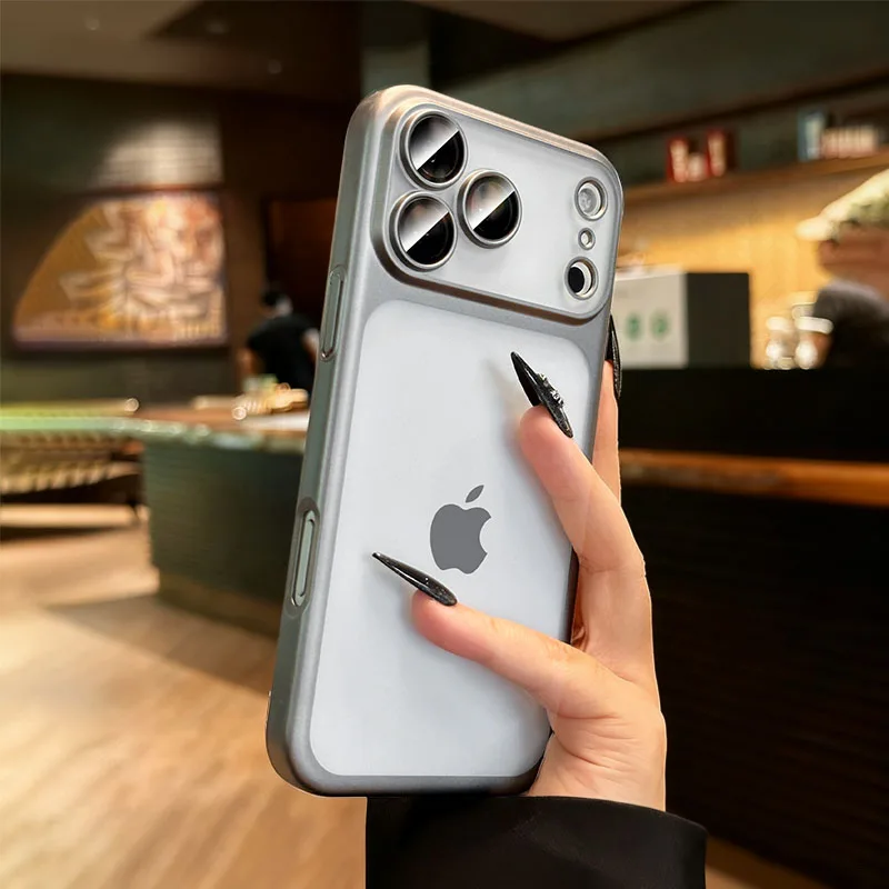 

For Magsafe Magnetic Plating Phone Case For iPhone 17 15 11 14 16 12 13 Pro For iPhone 16 15 Pro Max Lens Protective PC Cover