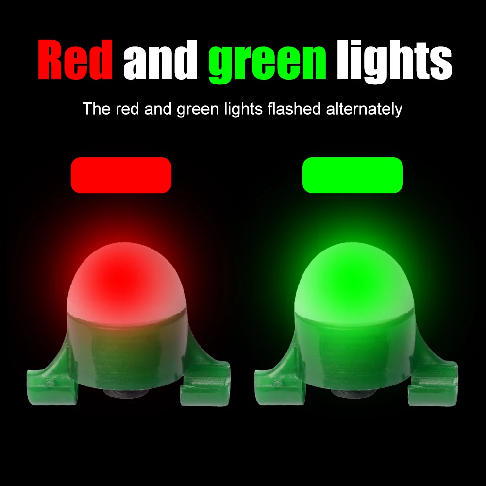 1-5pcs Fishing Bite Alarm Electronic LED Night Light Rod Tip Sensor Smart Reminder Alarm Outdoor Fish Line Gear Alert Indicator