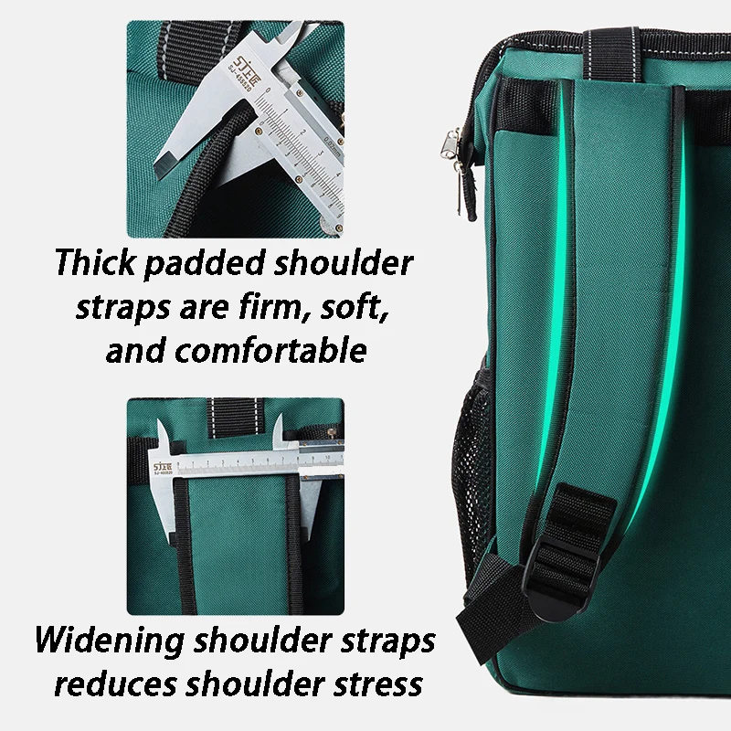 Portable High-capacity Tool Backpack Electrical Hardware Tools Organizer Bag Multifunction Oxford Cloth Repair Tool Storage Bags