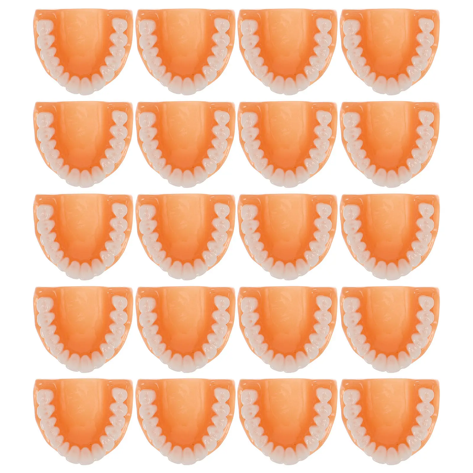 

20 шт. имитированных подвесок-зубов для изготовления украшений, брелоков, декора сумок, аксессуаров для рукоделия в форме искусственных зубов