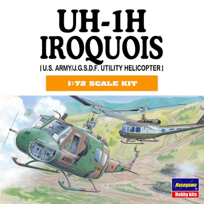 Hasegawa  Assembled aircraft  Model Kit 00141 Bell UH-1H Iroquois 1/72