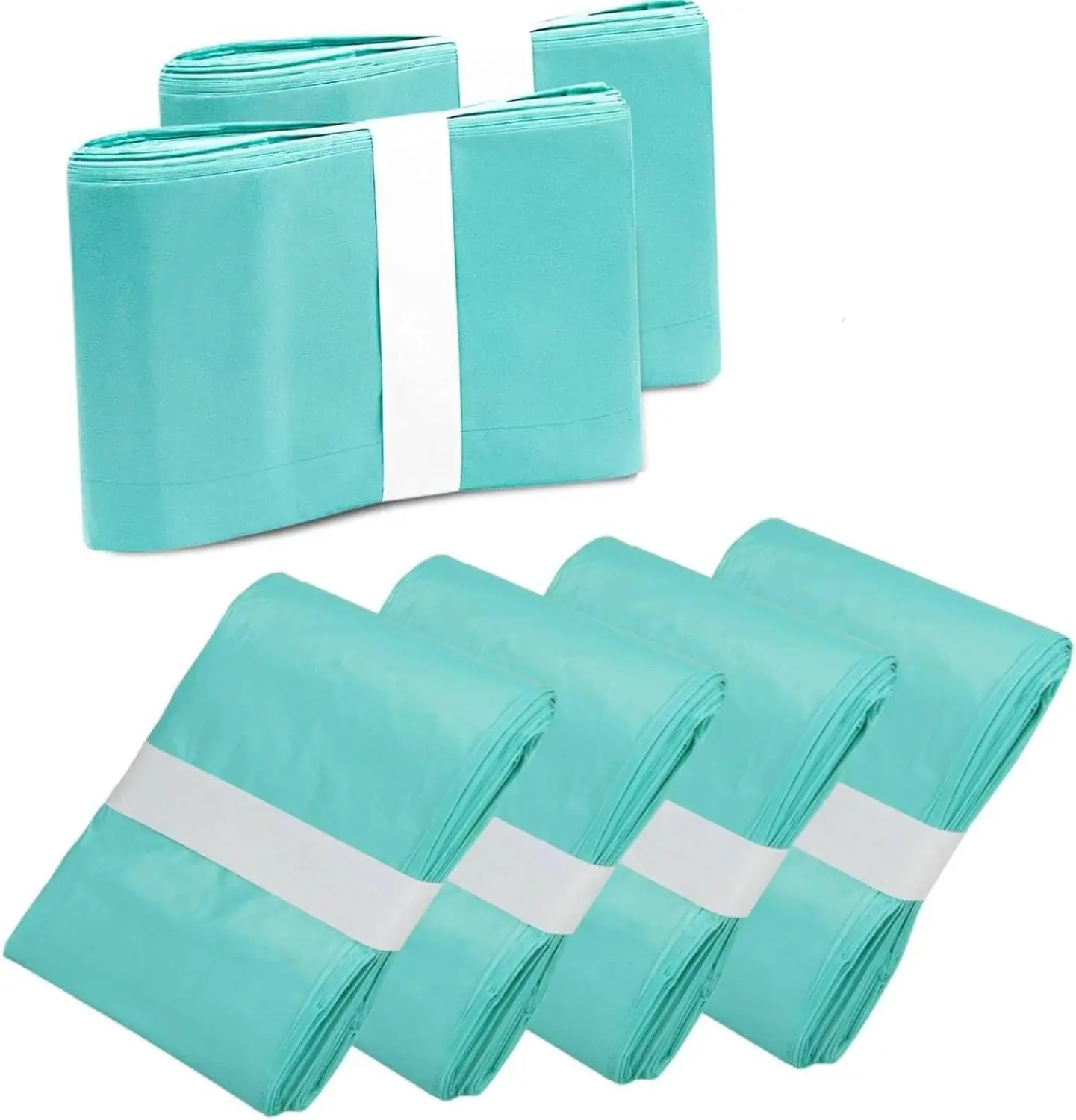 Green Adult Diaper Pail Refills Bags Padded refill for Janibell Akord 280 Slim adult diaper system bin high barrier garbage bag