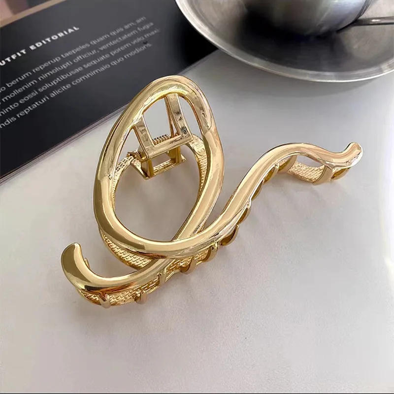 

Fashion Summer Metal Geometric Hair Clips for Women French Big Claw Clips Woman Girls Hair Clip Headwear Pince Cheveux Wholesale