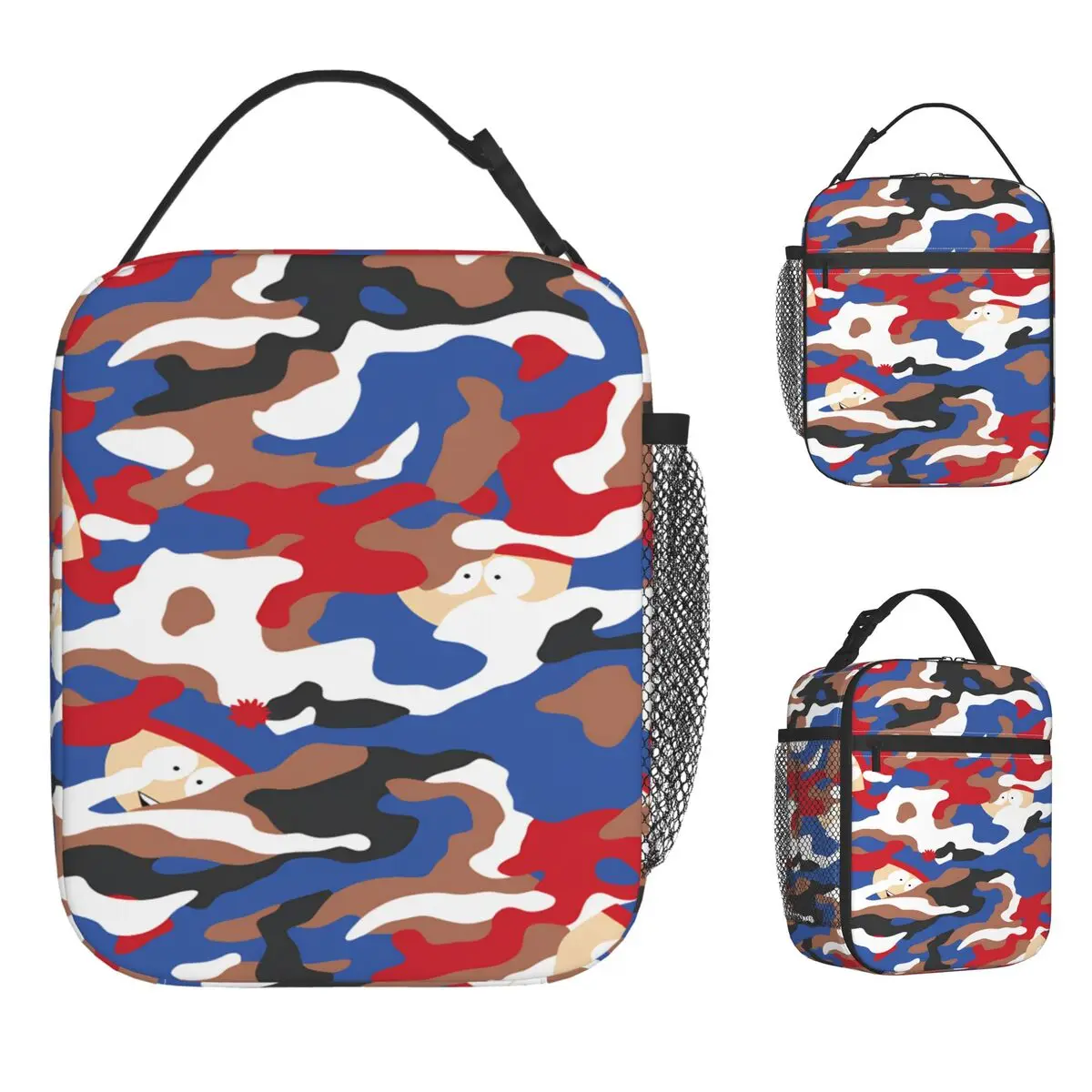 

Сумка для обеда Stranger South Parks, коробка для обеда для пикника для женщин, термосумка-тоут с забавным принтом, Оксфорд, удобная сумка-холодильник