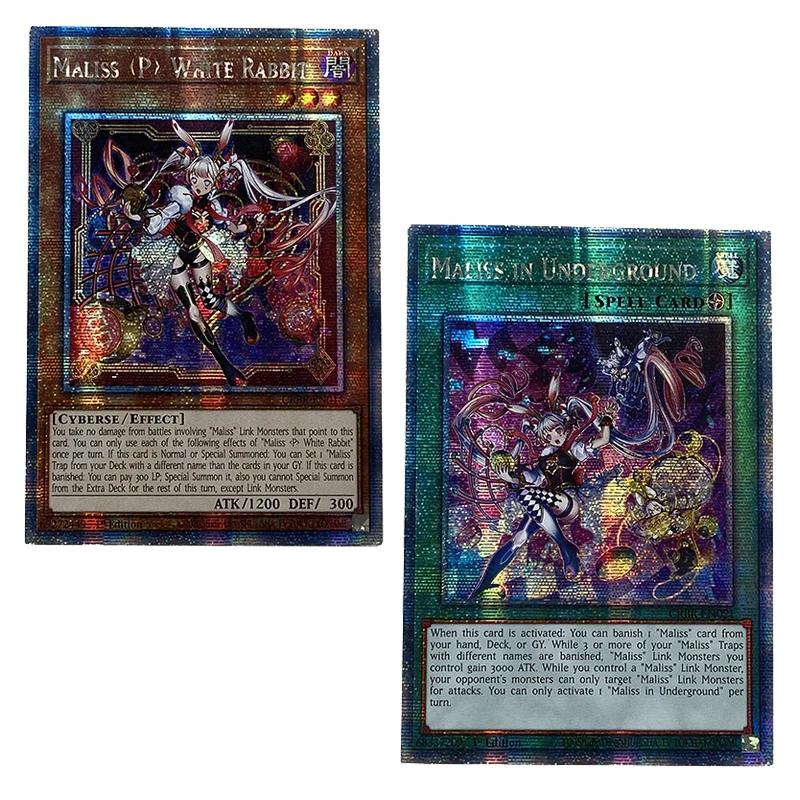 

Ю-Ги-О! Коллекция DIY Proxy Cards Неоригинальные Maliss P Белый Кролик Малисс в подземных неоригинальных коллекционных карточек Игрушки