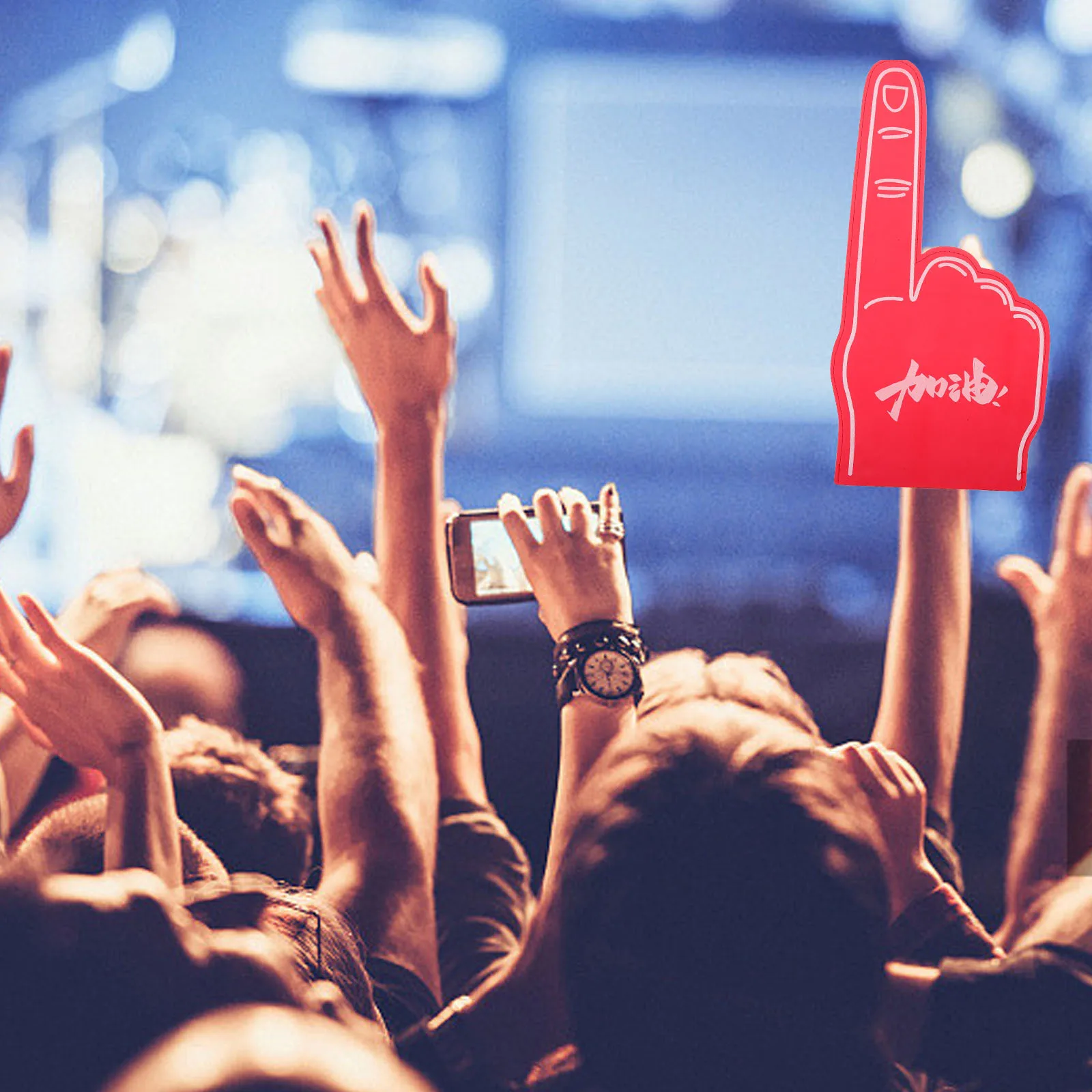 

6Pcs Decorative Cheer Foams Finger for Sports Games Parties Dancers Design Fine Workmanship Party Supply