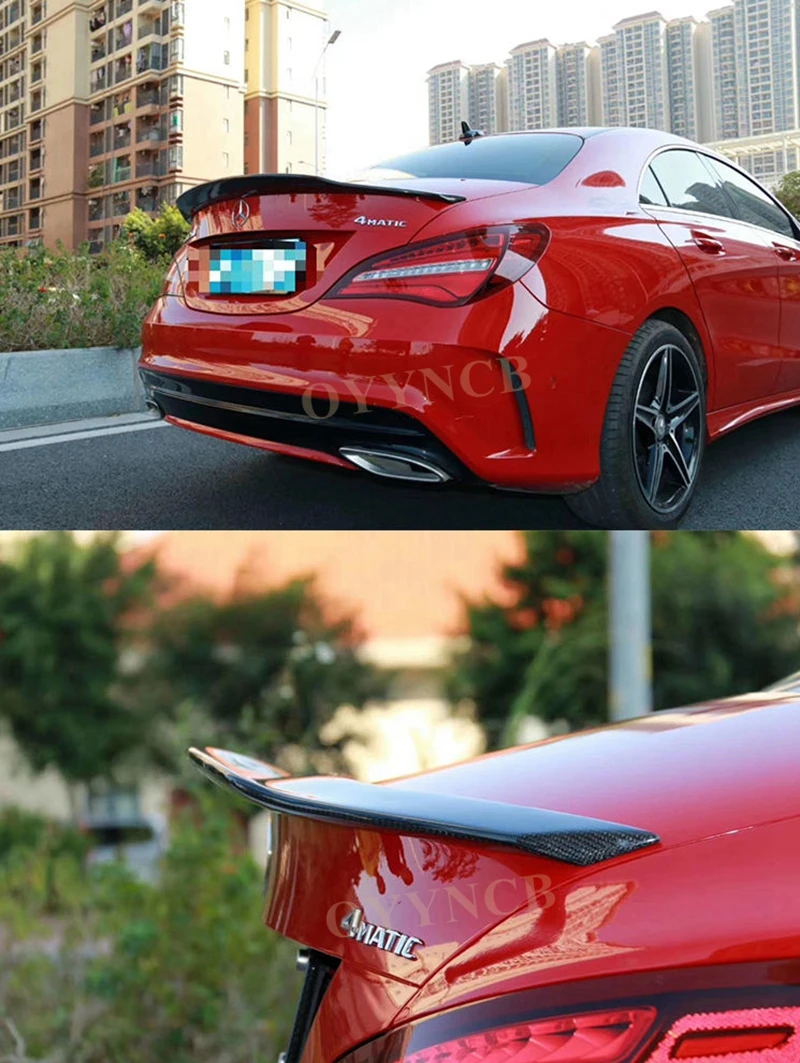 

For Mercedes-Benz CLA W117 CLA180 CLA200 CLA250 CLA260 Carbon Fiber Rear Trunk Wing Spoiler CLA45 PSM Style 2014 - UP