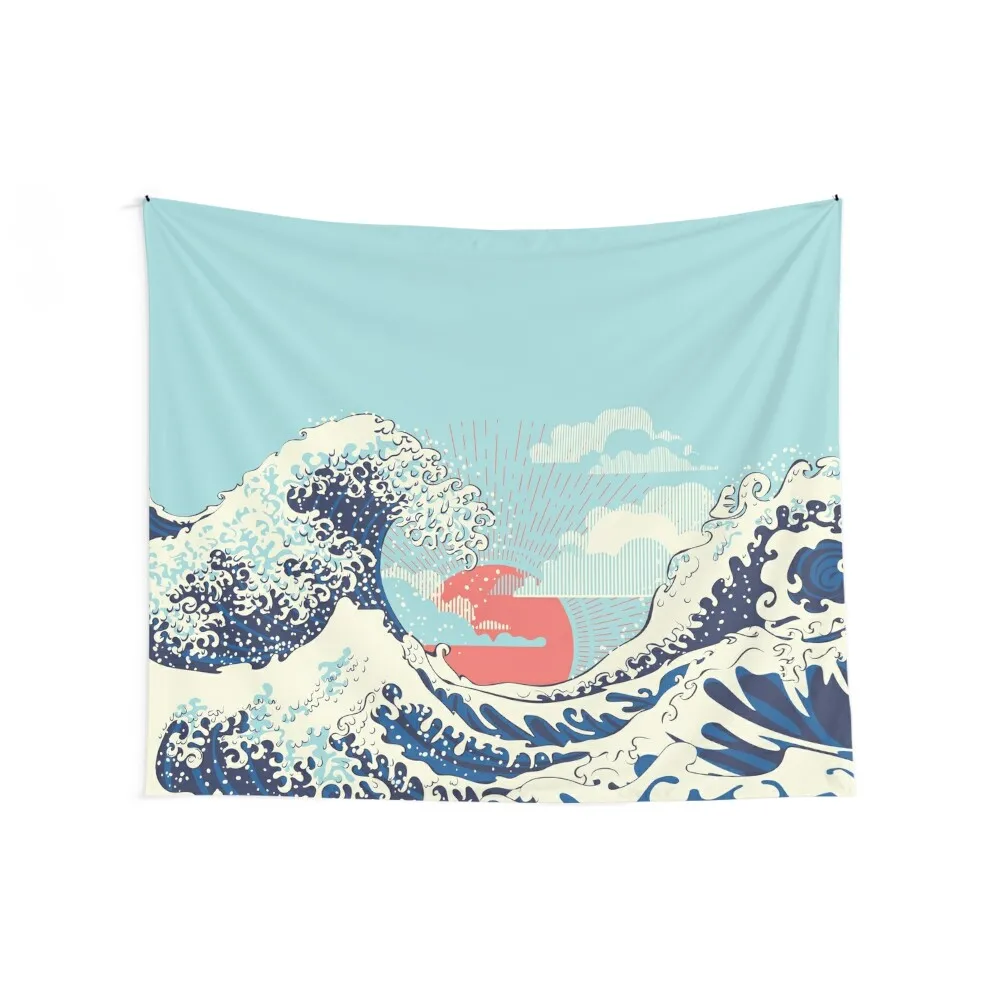 Stormy ocean waves Tapestry Funny Outdoor Decoration House Decoration Tapestry