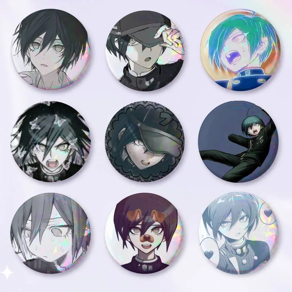 A-S-Shuichi S-Saihara Cute Cool Round Pin Badge Set For Anime Game Music Cartoon Fans Backpack Denim Jacket Hat Decoration
