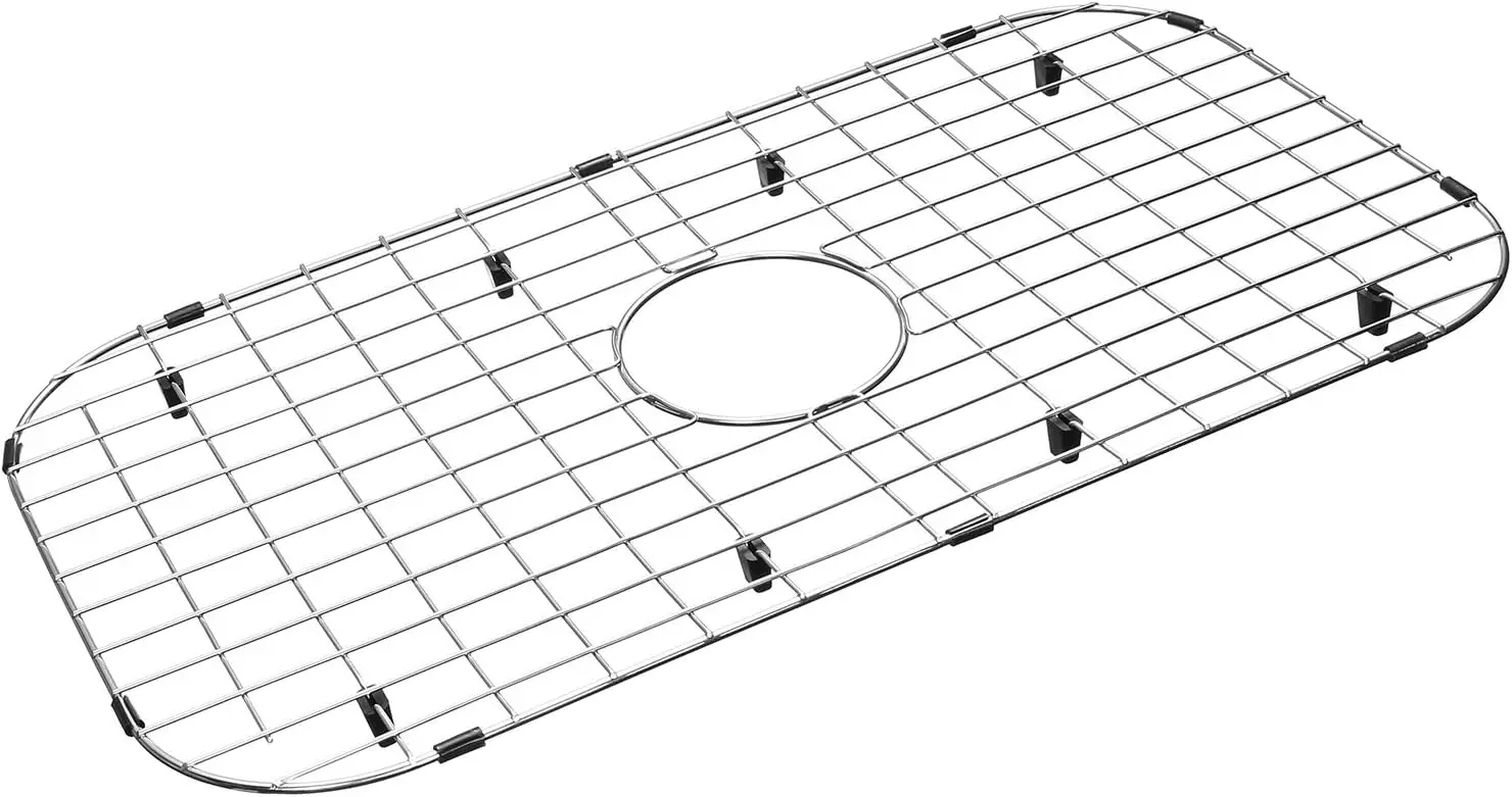 

Sink Protector Grid 26-1/16" x 14-1/16", Centered Drain with Corner Radius 3-1/2", 304 Stainless Steel Material NL