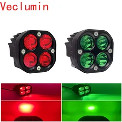 3-Inch 40W Car Motorcycle LED Spotlight Off-Road High Beam Front Bumper Auxiliary Green Red Blue Fog Light Spotlight Work Light