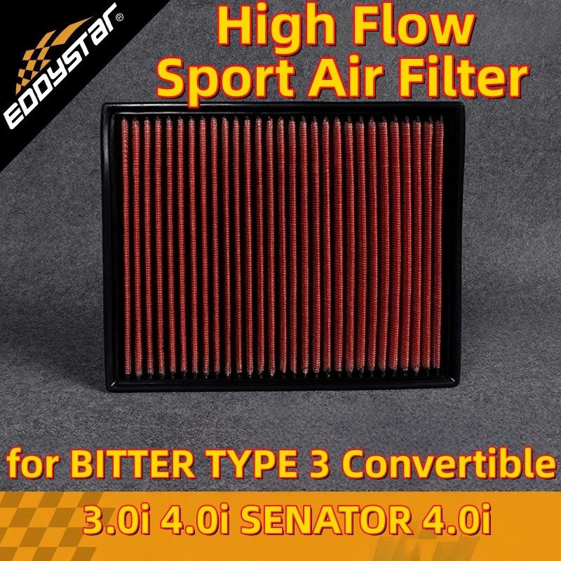 

Спортивный воздушный фильтр с высоким расходом для BITTER TYPE 3, Convertible 3.0i 4.0i SENATOR 4.0i, моющиеся гоночные впускные фильтры