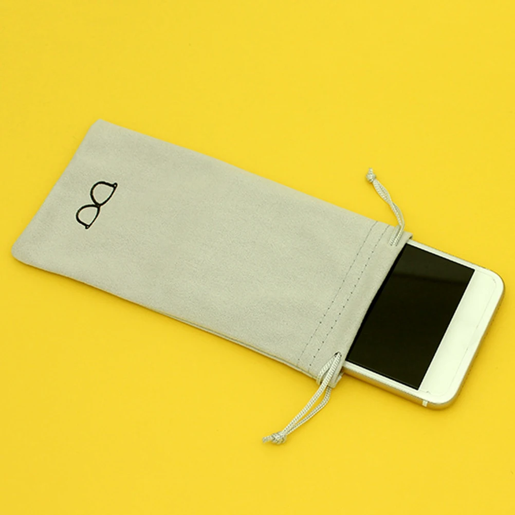 

2Pcs Glasses Bag Storage Eyewear Case Soft Pouch Sunglasses Protective Travel Felt Cloth Bag For Eyeglasses Reading Glass