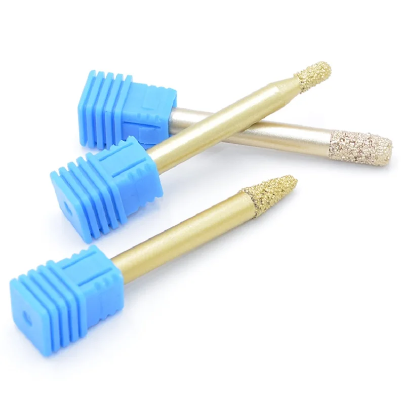 6/8/10mm Granite Diamond Engraving Machine Tool stone engraving bits marble carving tools CNC 3d Relief Roughing Milling