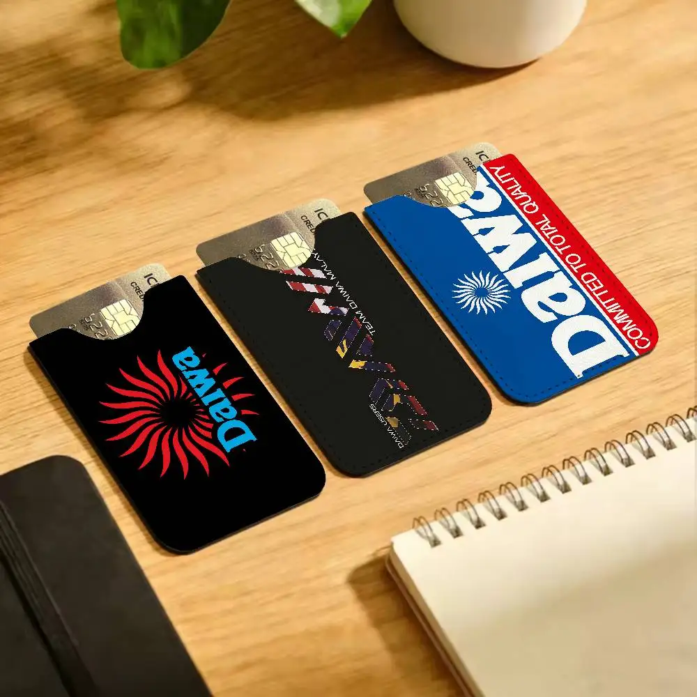 Classic Fishing Tackle Logo D-Daiwa Credit ID Business Card Holder, Practical Pocket Gift for Outdoor Driving & Daily Use