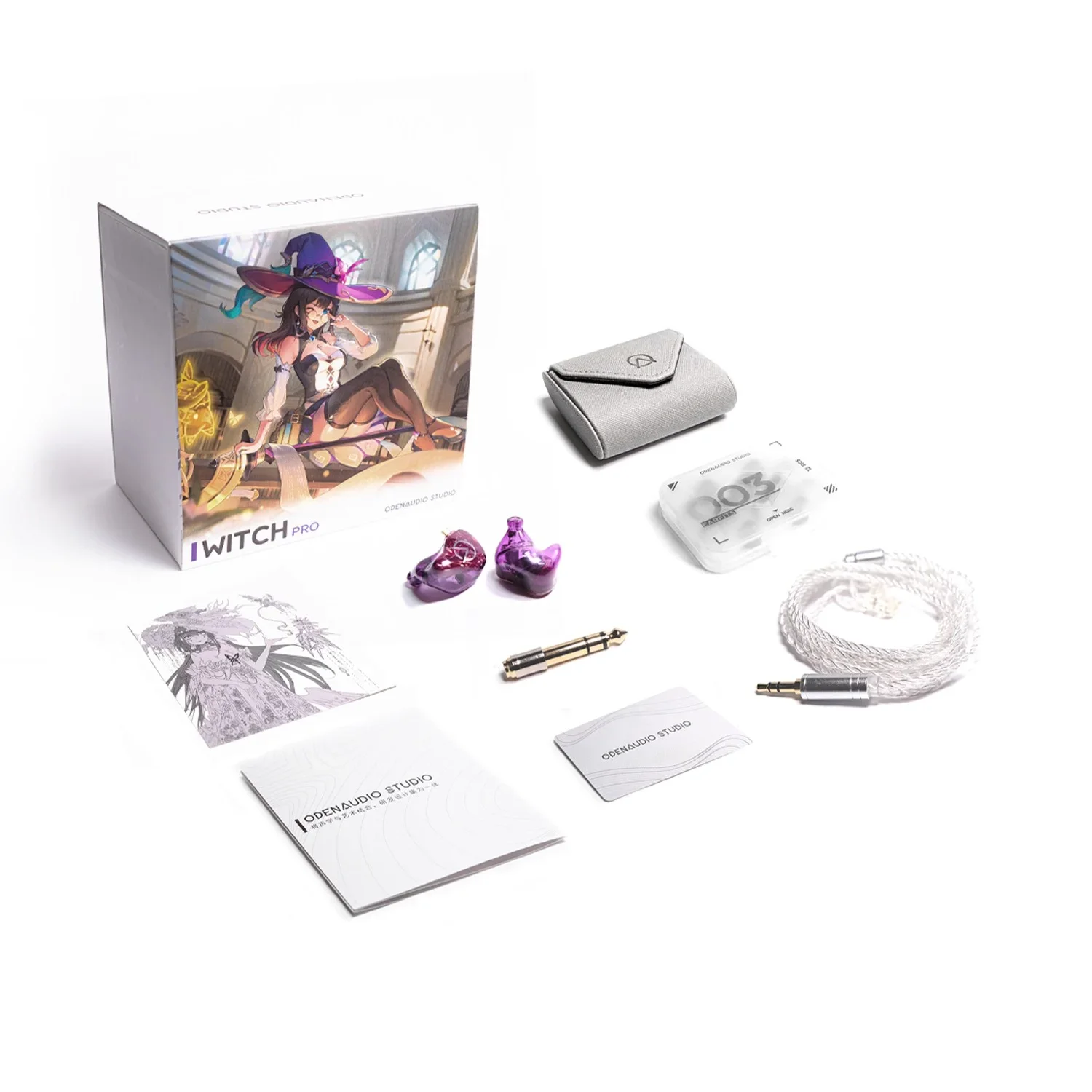 OPENAUDIO WITCH PRO 1DD+1BA Hybride stuurprogramma's Oortelefoon IEM Hifi Muziek Oordopjes 0,78 mm Afneembare kabel Headset TYPE-C Hidizs
