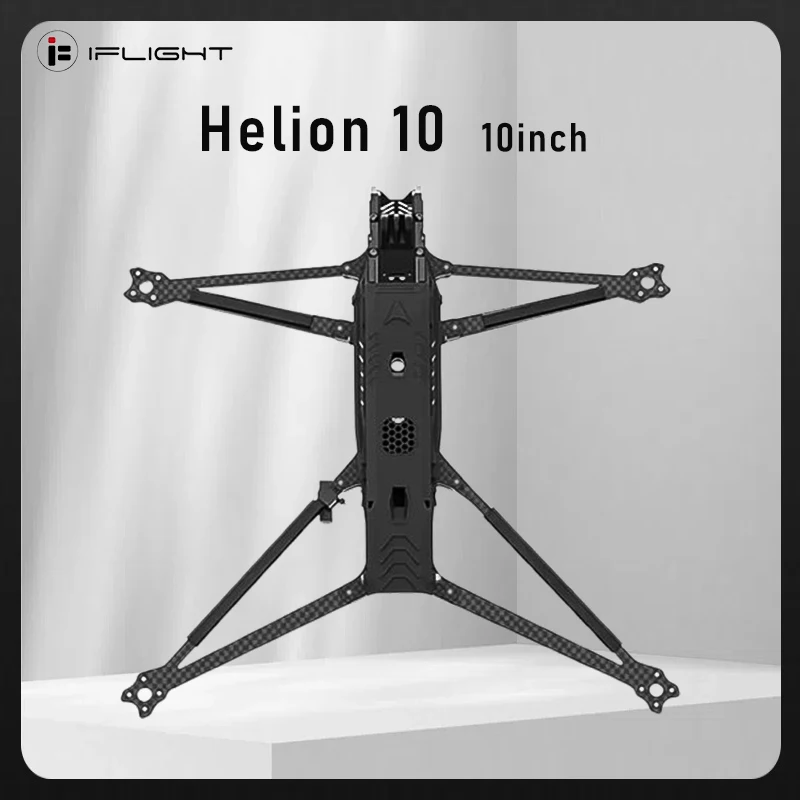 iFlight Helion10 10inch O4 Frame Kit - 418mm Wheelbase 8mm Arm 30.5x30.5mm for DJI O4 Air Unit Pro RC FPV