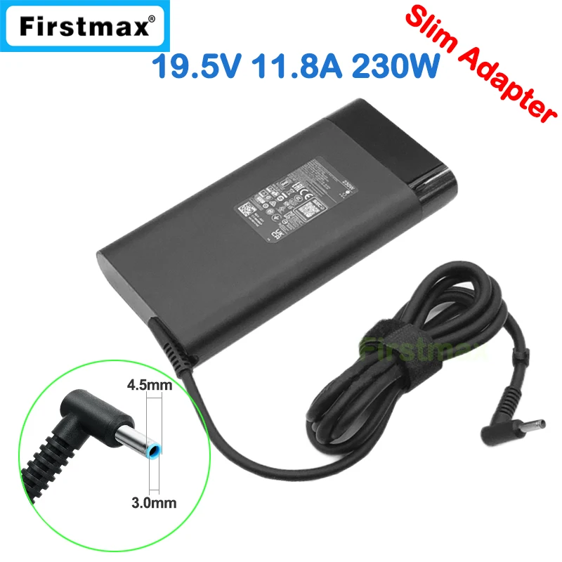 

Genuine Slim charger 19.5V 11.8A 230W Laptop Adapter for HP OMEN 16-c0500na TPN-LA10 M35733-001 PA1231-08HH Power Supply