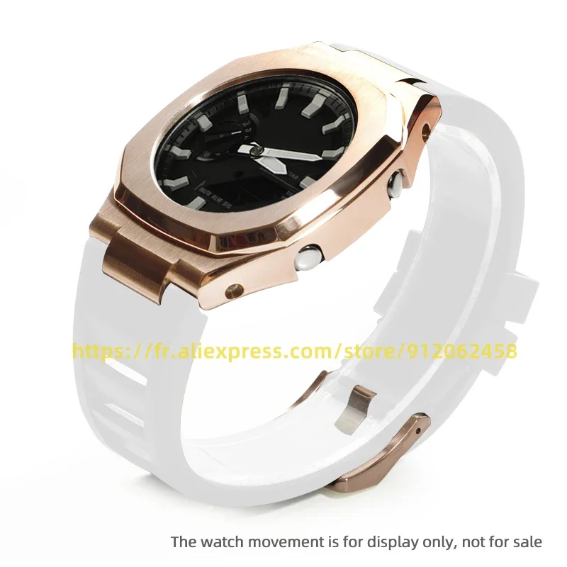 Suitable for Octagonal GA2100/2110 Stainless Steel Case Strap Nautilus Metal Shell Accessories Movement