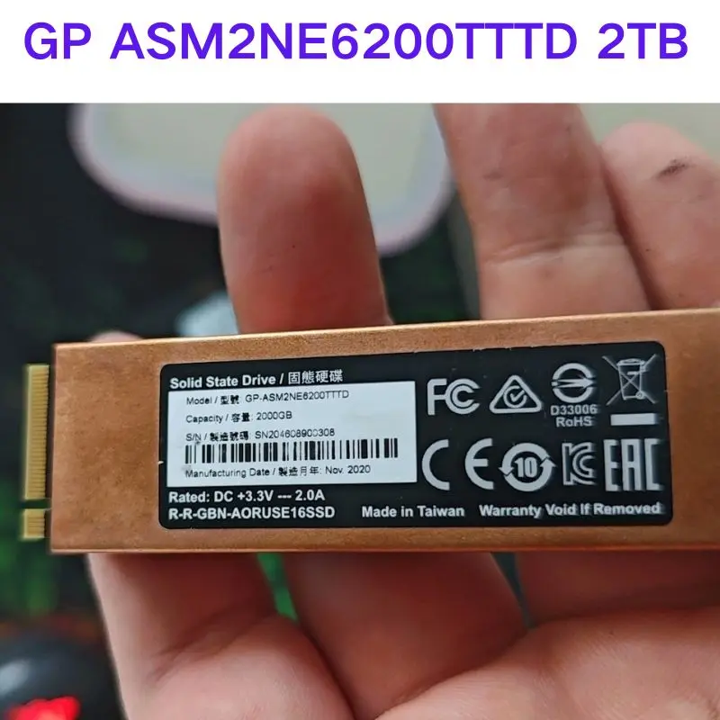 Disque SSD d'occasion, test OK GP ASM2NE6200TTTD, 2 To
