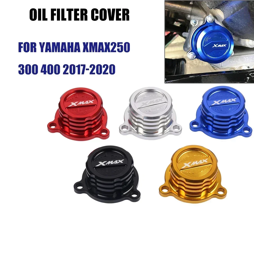 Motorcycle Accessories Water Oil Fuel Filter Tank Cooling Radiating Cover Cap For Yamaha XMAX125 XMAX250 XMAX300 400 2017 2018